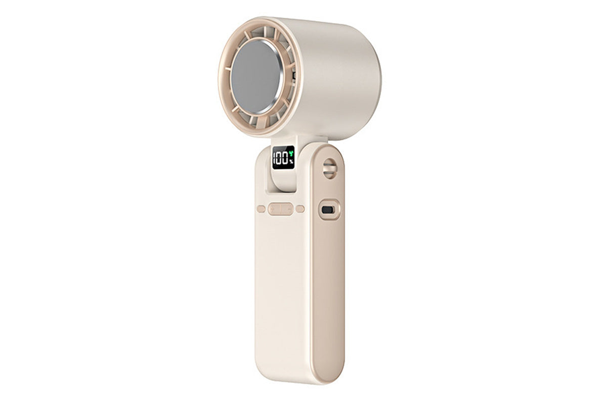 Handheld Portable Fan with Ice Cooler 100-Speed Rechargeable Handheld Fan