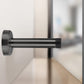 4 Pack Stainless Steel Door Stop Strong Adhesive No-Drill with Rubber Bumper