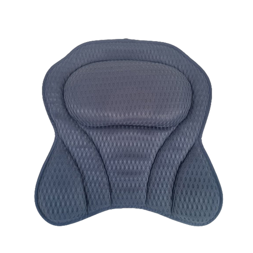 4D Mesh Bath Pillows With Suctions for Neck or Back Support