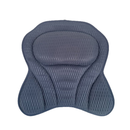 4D Mesh Bath Pillows With Suctions for Neck or Back Support