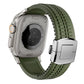 Men's Rubber Watch Band Compatible with Apple Watch Folding Buckle 42 44 45 46 49mm
