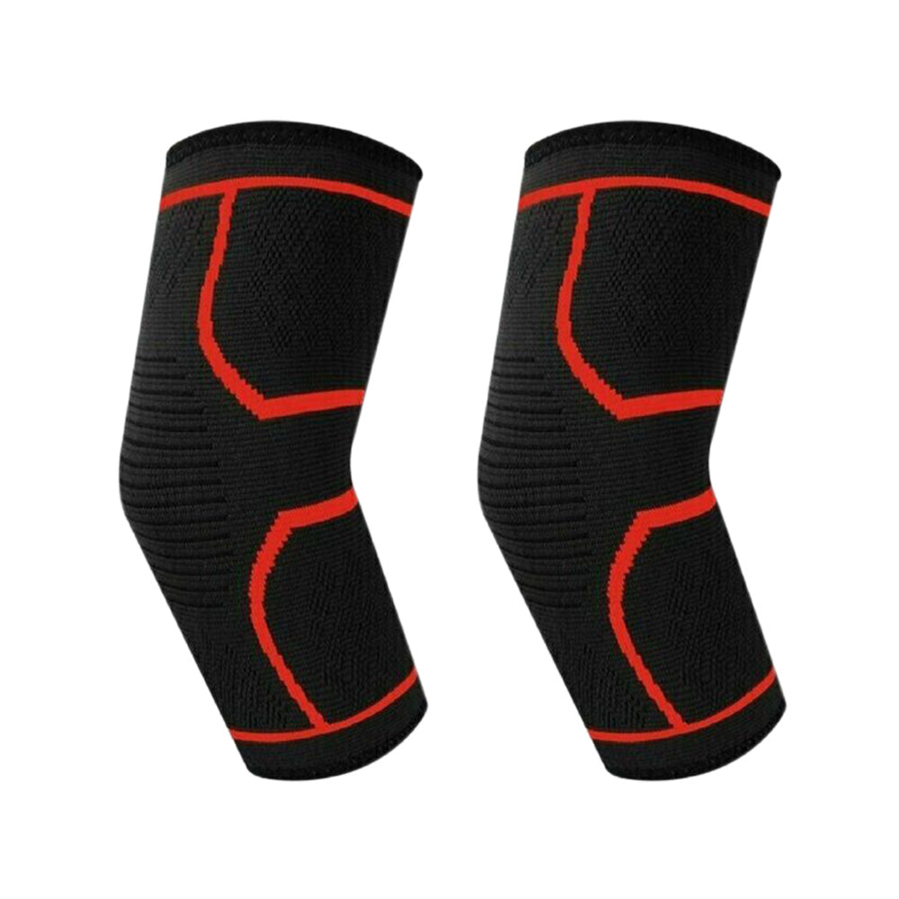 2Pcs Elbow Compression Sleeve for Tennis Golfer's Elbow Weightlifting Unisex-Red