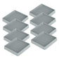 8 Pack Rubber Furniture Leg Floor Protectors with Anti Slip Textured Base