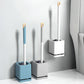 2pcs Toilet Brush with Drip Base Toilet Bowl Brush with Built-in Tweezer Toilet Cleaner Set