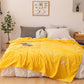 Solid Soft Flannel Plush Throw Sofa Bedding Blanket