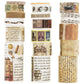 18 Rolls Vintage Washi Tape Set Writable Tapes for Scrapbooking Junk Journal supplies