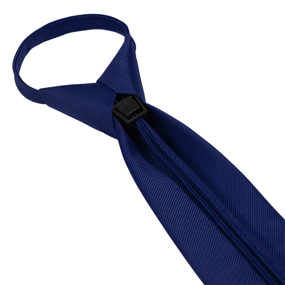 Men Pre-Tied Zip Necktie 8 cm for Wedding Business Formal Wear