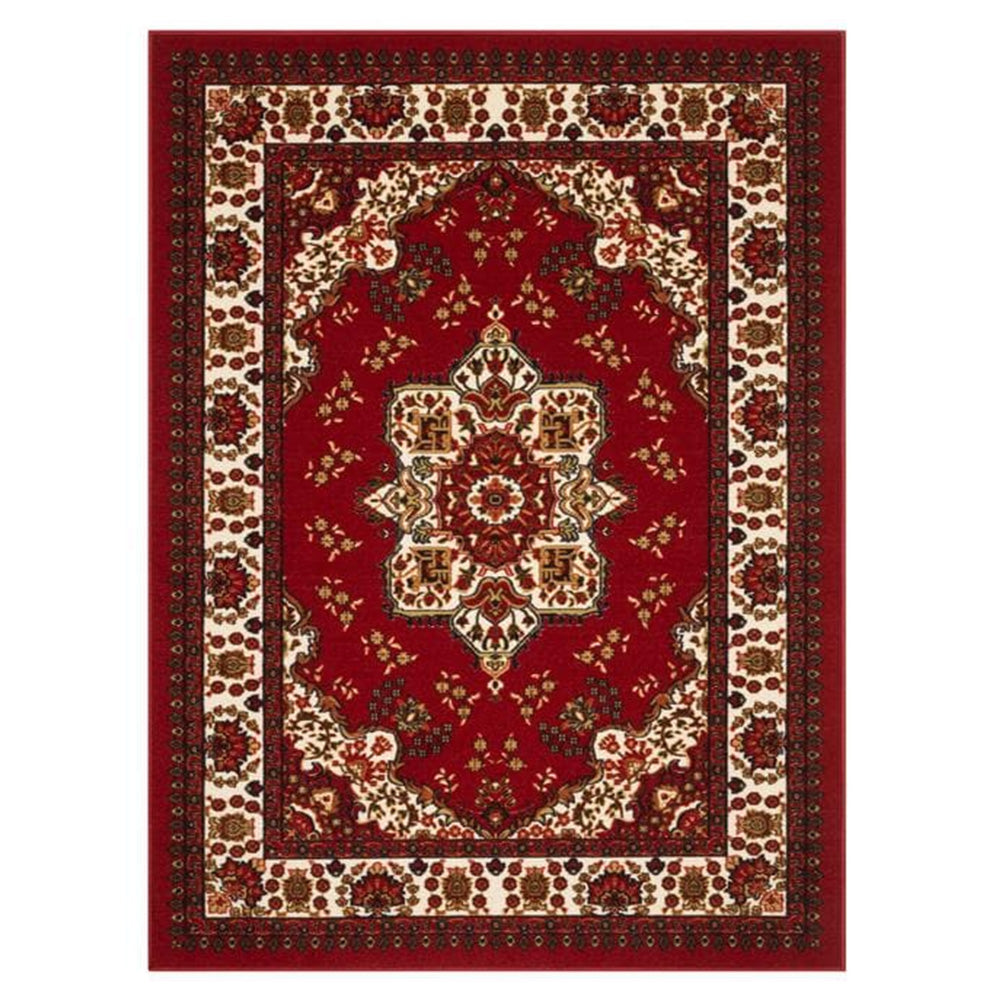 Large Floor Rug Crystal Velvet Vintage Boho Non-Slip Carpet for Bedroom Dining Room