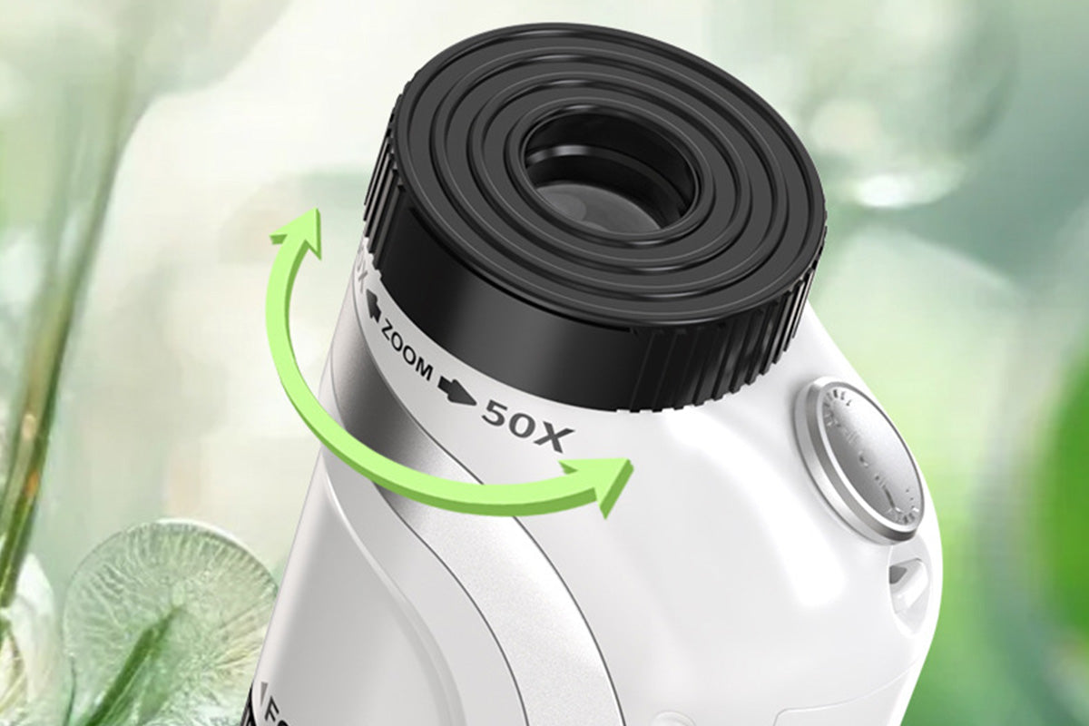 50X-300X Handheld Microscope with LED Lights Portable Pocket Zoom