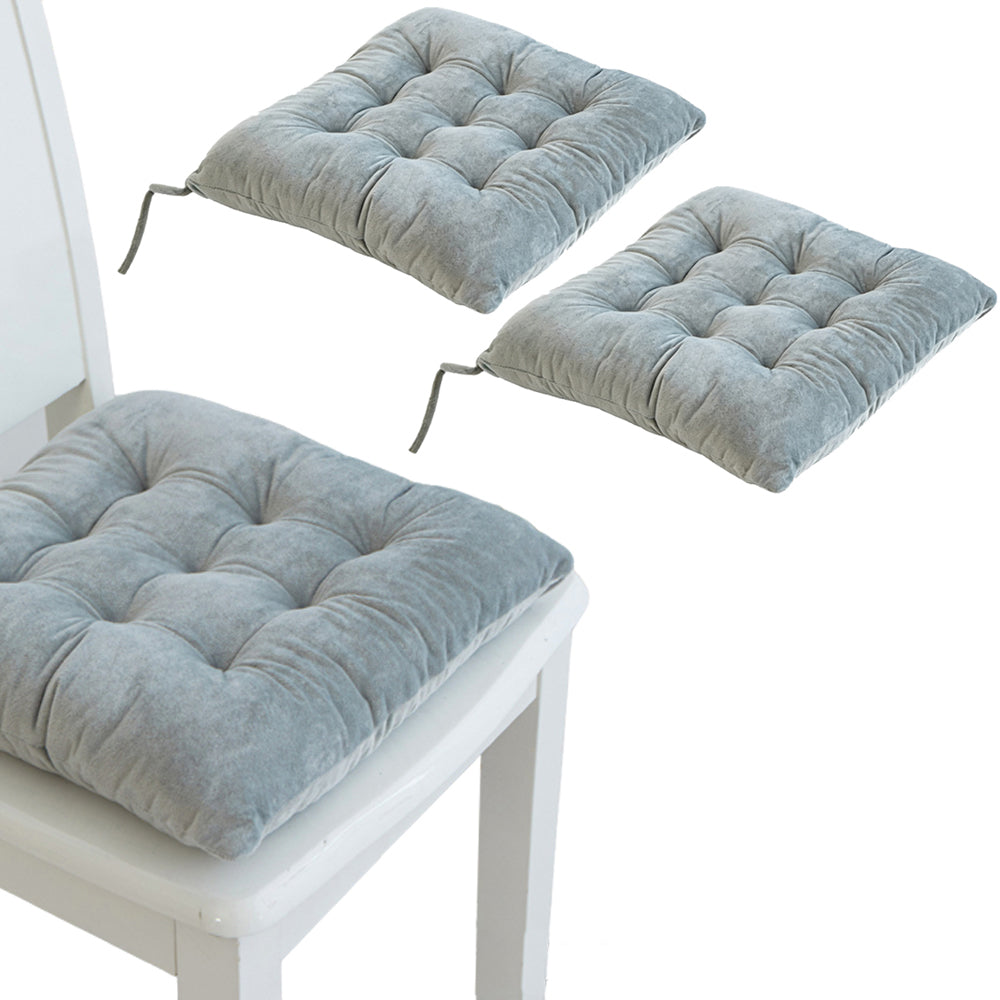 2Pcs Tie On Seat Cushion for Dining Patio Home Kitchen and Office Chairs