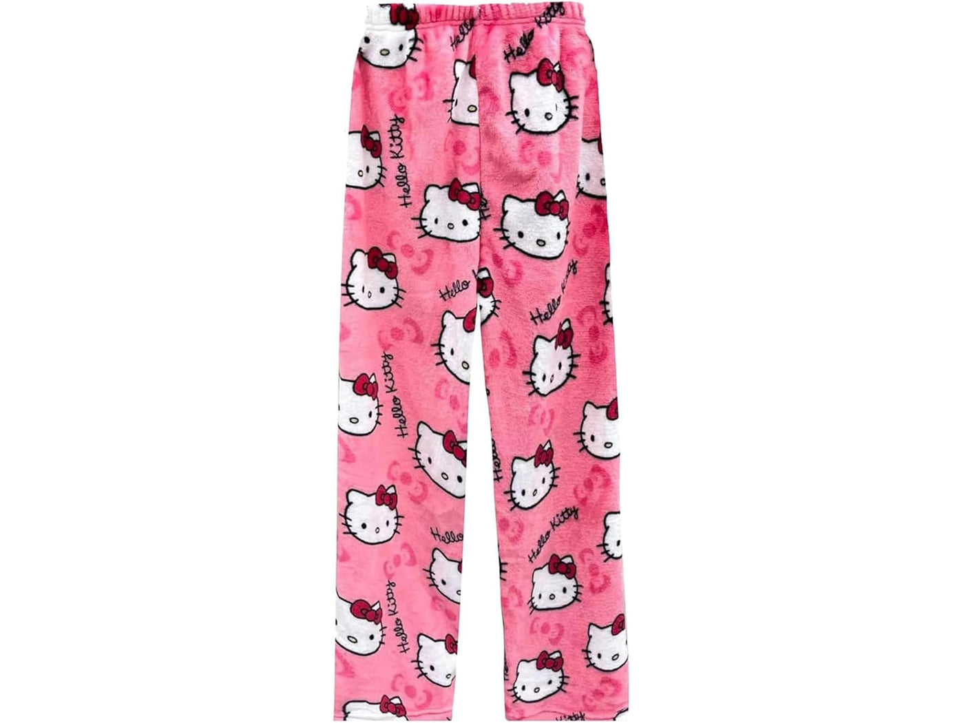 Women's Hello Kitty Inspired Flannel Cartoon Print Pajama Pants