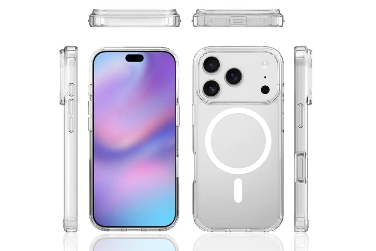 Magnetic MagSafe Phone Case for iPhone 17 Pro Max 17Air Shockproof Matte Protective Cover-Transparent