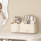 360 Degree Rotating Makeup Organizer for Brush Holder and Drawers