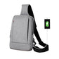 Chest Bag Sling Bag for Men with USB Charging Port