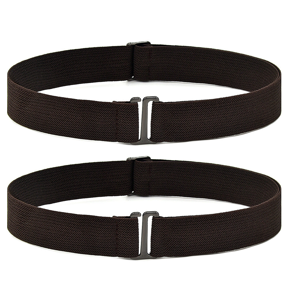2Pcs Women Adjustable Stretch Belt Invisible Elastic Waistband for Pants Jeans Dresses