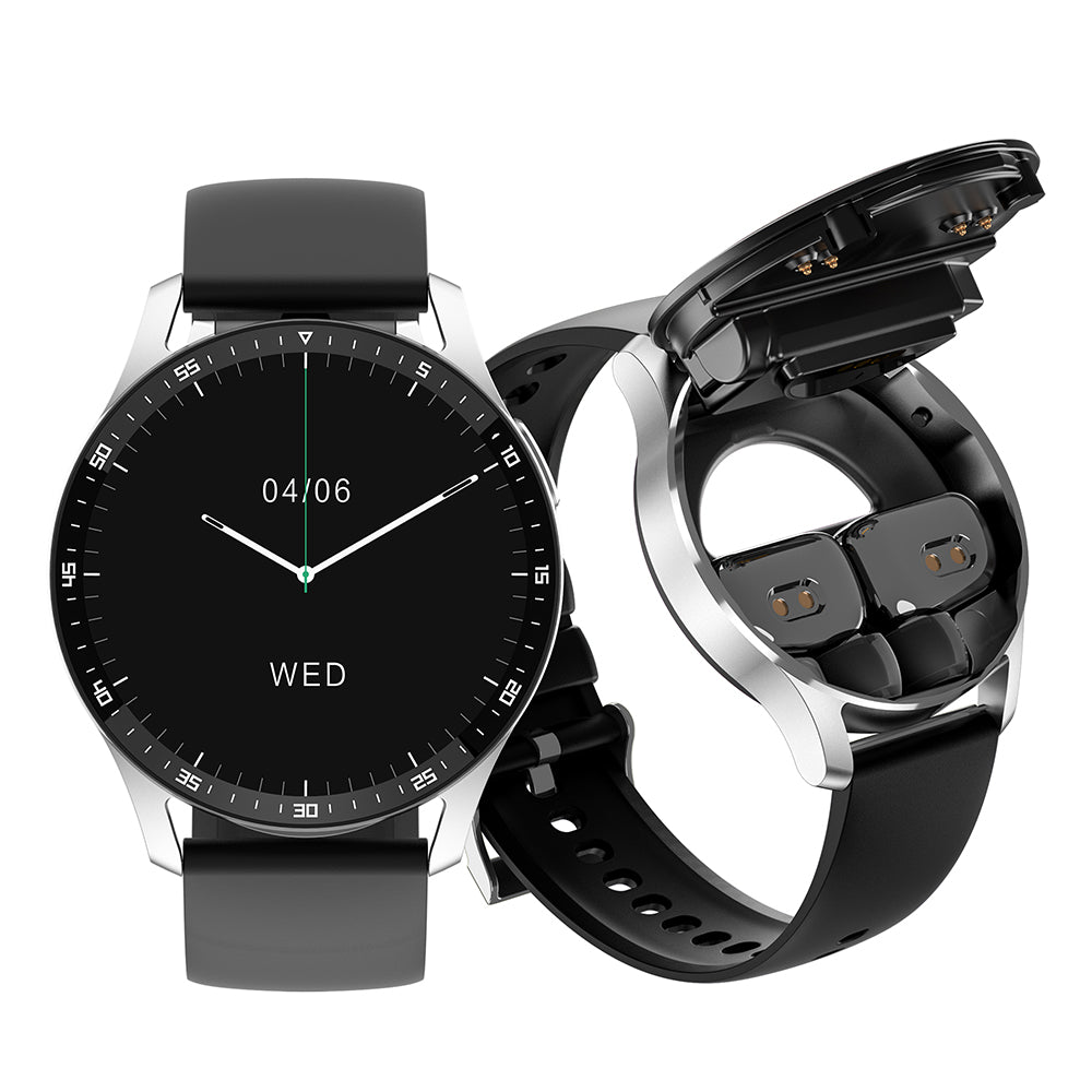 X7 Waterproof Smart Watch Touch Screen Sports Fitness Tracker Heart Rate Monitor with TWS Bluetooth Earphones