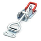 4 PCS Toggle Latch Quick Release Over Centre Latch Zinc Plated Iron for Door Window Cabinet