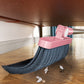 3Pcs Set of Plastic Broom with Foldable Standing Dustpan and Scraper Broom