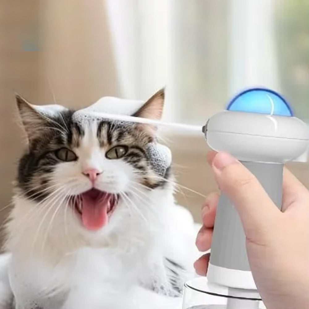 Electric Foaming Shampoo Dispenser Rechargeable Soap Dispenser For Pet Bathing Kitchen Sink Toilet Cleaning