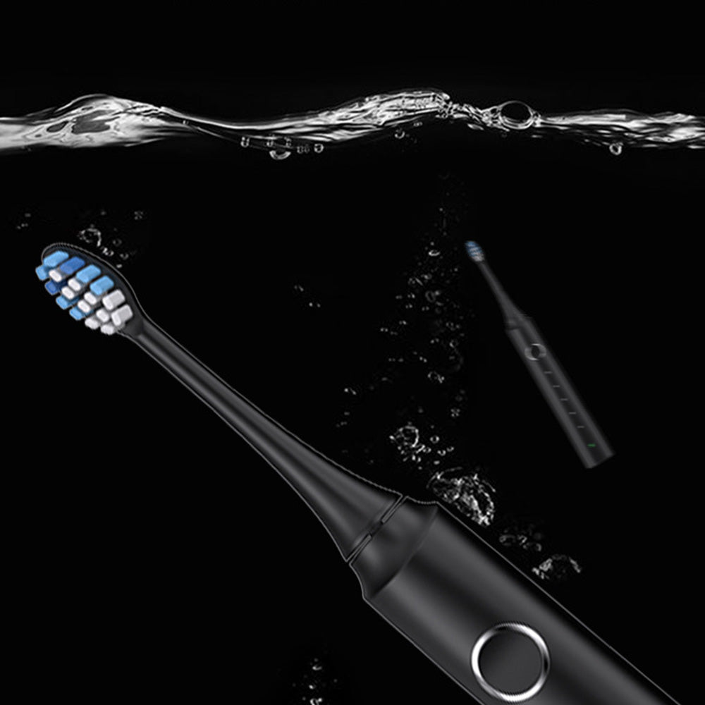 Electric Toothbrush Wireless Charging with 5 Modes 6 Brush Heads and Smart Timer