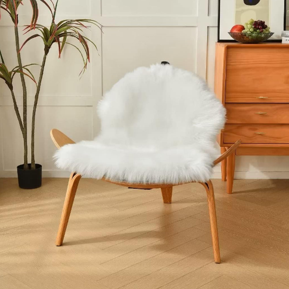 Faux Sheepskin Fluffy Rugs Chair Seat Covers