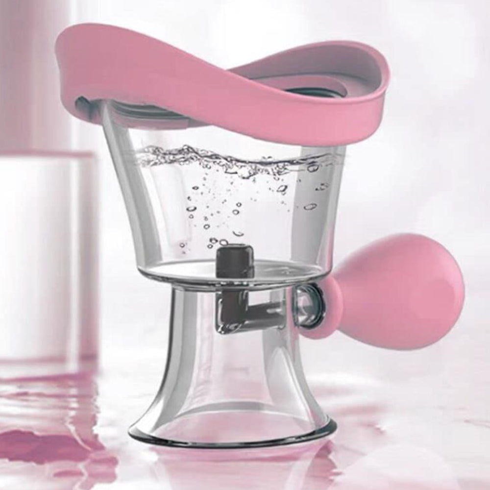 Manual Air Pressure Eye Cleaning Cup Clear Silicone Eye Cup
