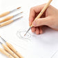 11 PCS Artist Paint Brush Set Detail Painting Brush for Watercolor Acrylic Oil