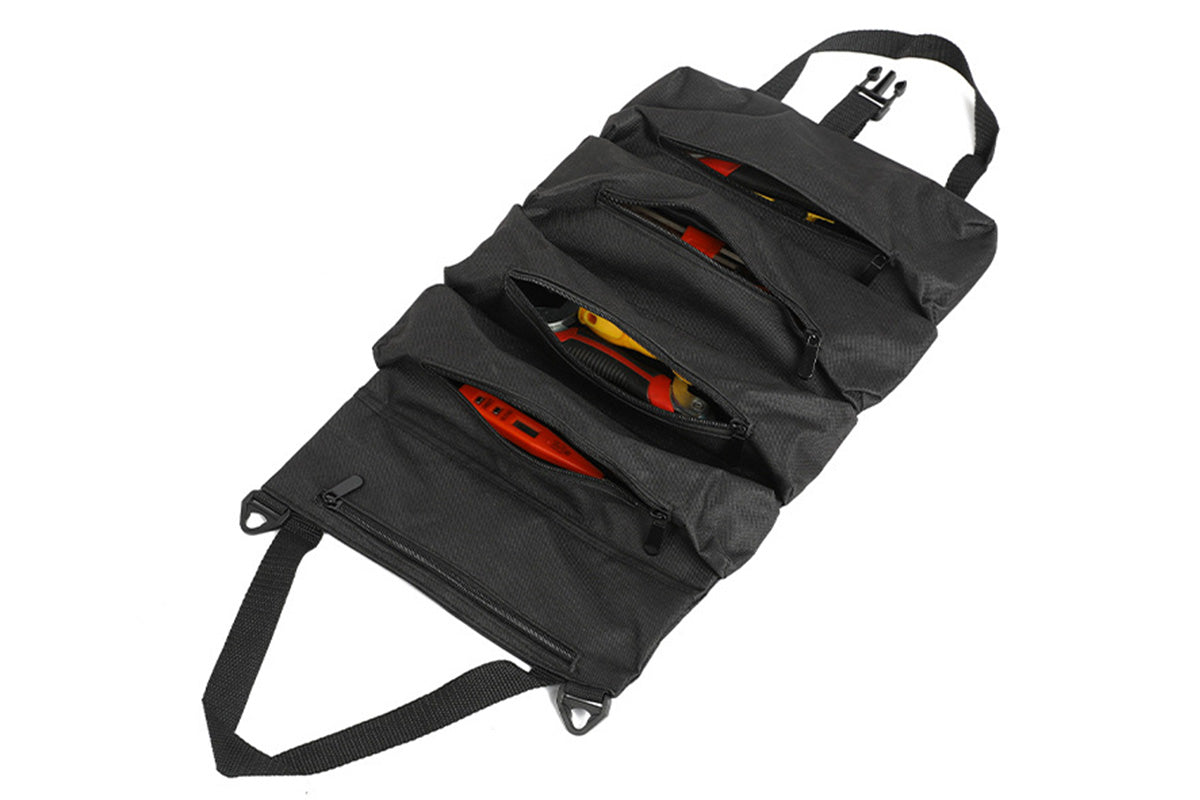 5 Pockets Tool Roll Organizer Bag Oxford Cloth Storage for Mechanics