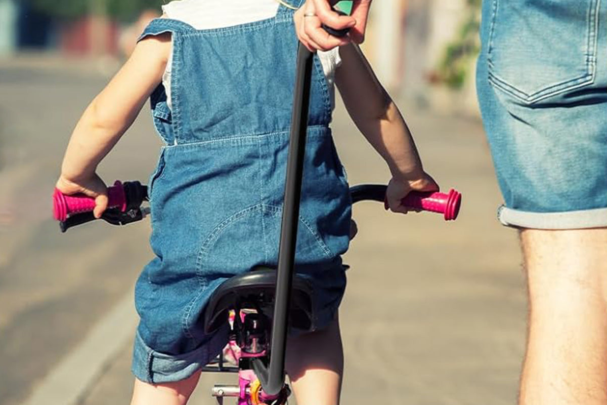 Push Handle Bar Bike Bicycle Assistance Handle Parent Handle for Kids Bicycle