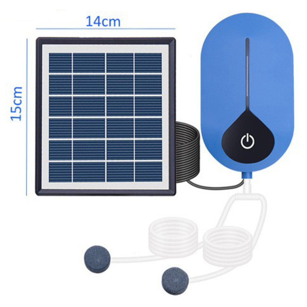 Auto Day and Night Solar Powered USB Oxygenator Air Pump Oxygenator for Fish Pond Pool