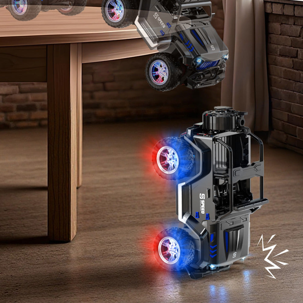 Remote Control Car with Color Lights Stickers Rechargeable Off Road Truck for Home Outdoor