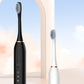 Couple's Electric Toothbrush Set with Travel Case -White and Pink