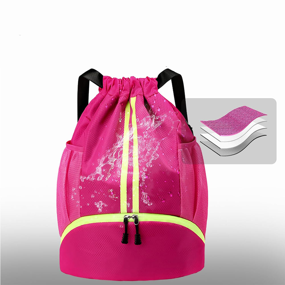 Sports Drawstring Backpack String Tote Gym Bag