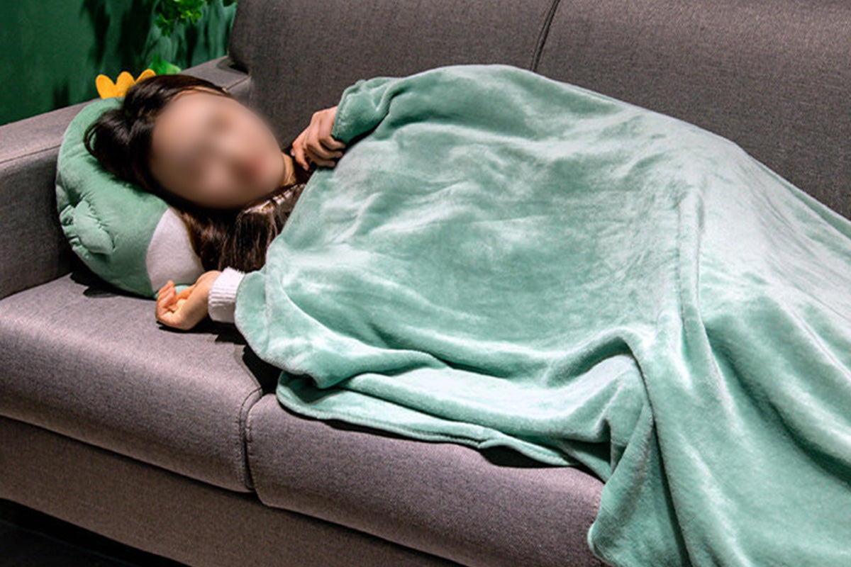 2-In-1 Cartoon Plushie Pillow Blanket