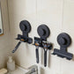 Stainless Steel Suction Cup Razor Holder Wall Mounted Bathroom Shaver Hook