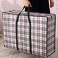 5Pcs Stripe Bag Packing Storage Strip Zip Shopping Travel Check House Moving Bag