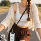 Adjustable Phone Lanyard Crossbody Strap Round Flat Braided for Women Men