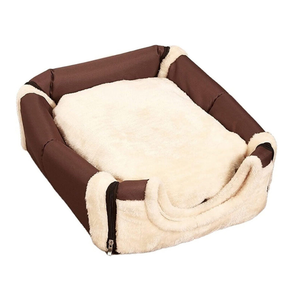 Pet Dog House Kennel Soft Beds Cave Cat Puppy Bed Doggy Warm Cushion Fold