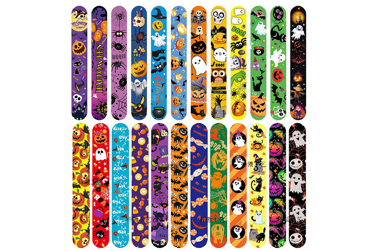 100Pcs Slap Bracelets Party Bracelet Gifts Birthday Decorations for School Holiday