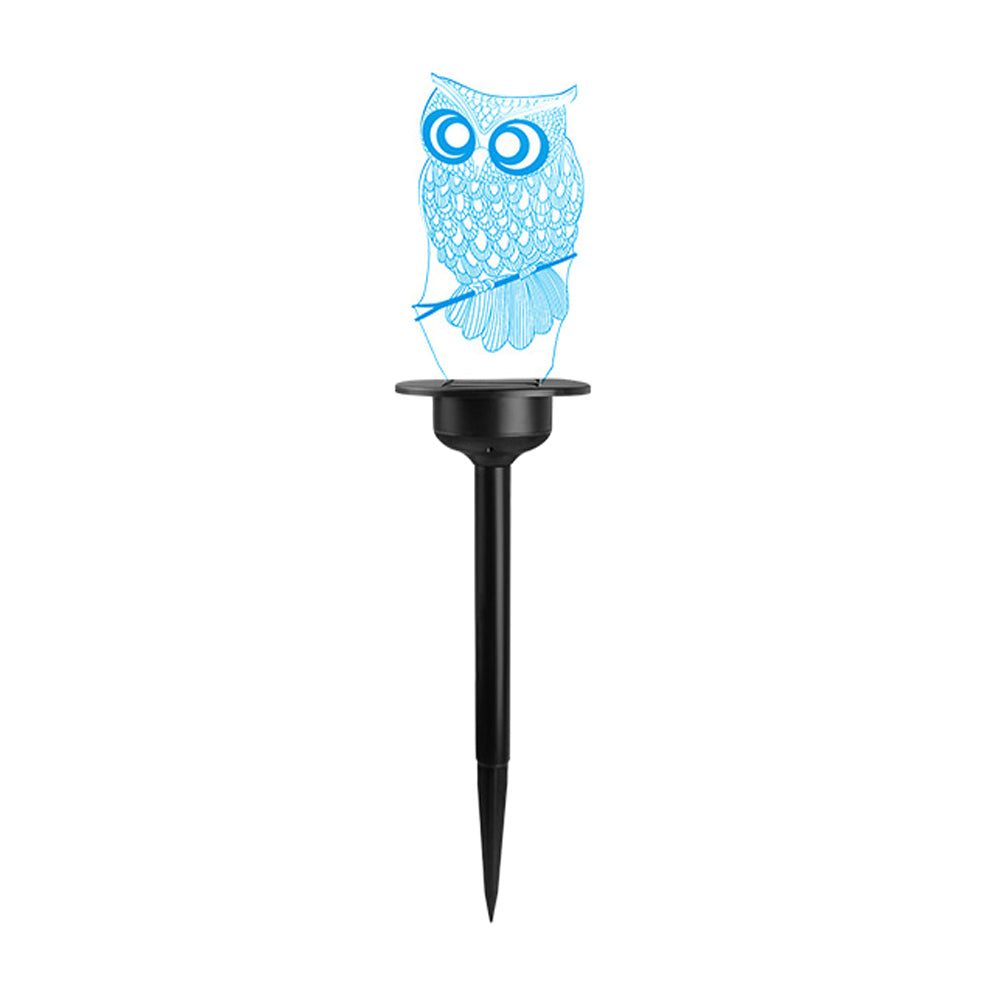 Solar Powered Transparent Acrylic LED Light-Owl