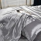 2Pcs 48x74cm Satin Pillowcase Solid Color Silk Soft Bedding Pillowcase