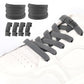 2 Pairs Elastic Shoe Laces No Tie Shoelaces Hook Lock Elastic Flat Shoelaces Sneakers