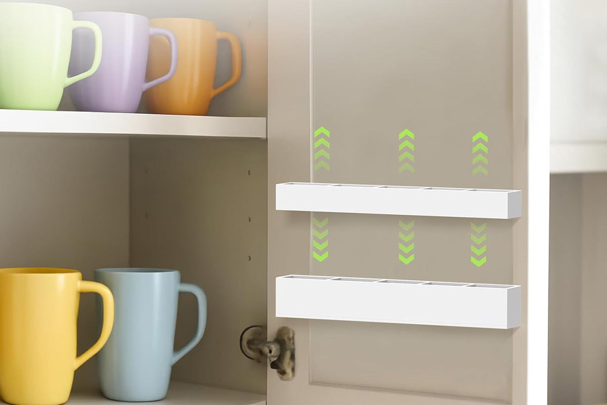 Straw Holder for Cabinet Door Reusable Straw Storage for Kitchen Cupboard