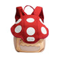 Kids Cute Mushroom Backpack for Girls Boys