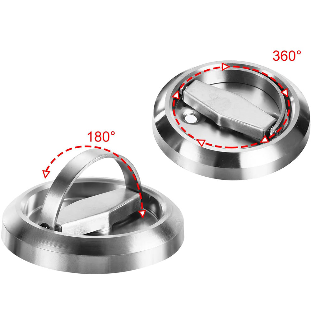 Hidden Door Lock Invisible Latch Double Sided Privacy Lock for Bedroom Bathroom Stainless Steel