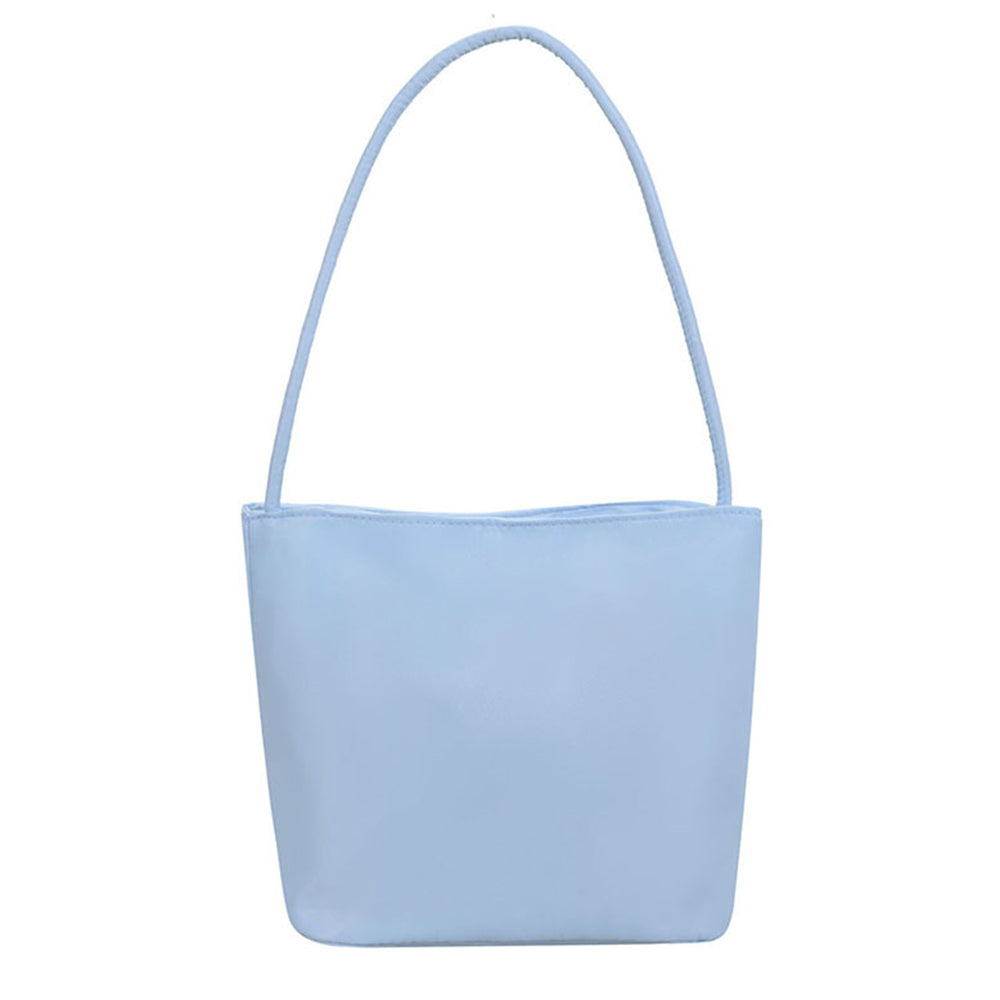 Nylon Bucket Bag Casual Lightweight Handbag Shoulder Tote for Women