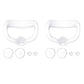 2Pcs VR Silicone Face Cover Pad And Lens Cover With Joystick Cover For Oculus Quest 2