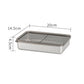 4Pcs Stainless Steel Airtight Food Storage Container with Lid for Refrigerator