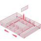 Expandable Desktop Drawer Organizer Basket with Adjustable Dividers for Home Office