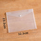 20Pcs Clear Horizontal Snap File Bags in C6 A5 A4 Sizes for Office